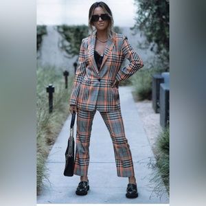 NWT VICI Neon Checker Trouser Pant. Size M.